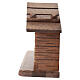 Cabaña madera pesebre Valgardena 10 cm patinada s4