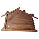 Cabane en bois crèche Valgardena 10 cm fin. patinée s7
