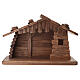 Nativity stable 10cm, Valgardena wood patinated finish s1