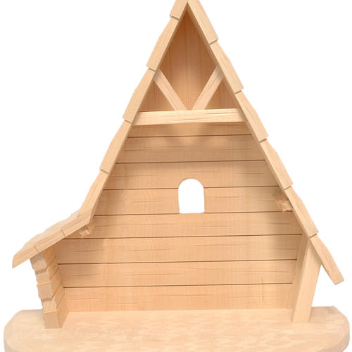 Stable for statues of 10-15cm, natural Valgardena wood 1