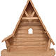 Hütte für Krippe aus Grödnertal Holz patiniert für Statuen 10/15 cm groß s1