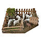 Sheepfold with dog for nativities 6x19x14cm s1