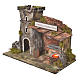 Inn house for nativities with flame effect oven 24.5x33x18cm s6