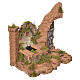 Nativity fountain with electric pump and half arch 23.5x24x21cm s2