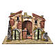 Casolare con fontana e pompa del presepe 32x50x26 cm s1