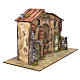 Casolare con fontana e pompa del presepe 32x50x26 cm s2