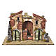 Farmhouse with fountain and pump for nativities 32x50x26cm s1