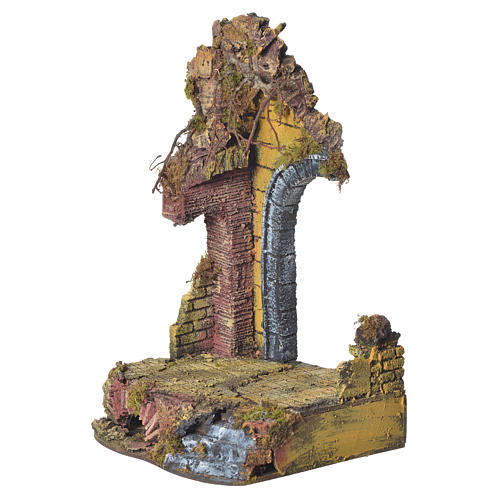 Nativity temple with arch measuring 20x20x40cm 2