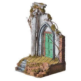 Temple with column for nativities, 20x20x40cm