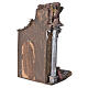 Temple with brown door for nativities, 20x20x40cm s3