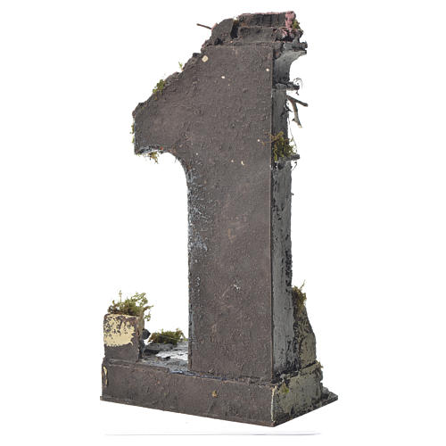Half arch with temple for nativities, 30x15x12cm 3
