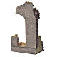 Antique temple with half arch for nativities, 30x15x12cm s3
