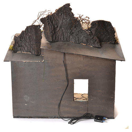 Stalla presepe Napoli 55x50x40 4