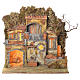 Neapolitan Nativity village with fountain 55x50x35, for 10cm s1