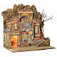 Neapolitan Nativity village with fountain 55x50x35, for 10cm s2