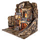 Borgo presepe con fontanella 60X55X45 per cm 10/12 s4