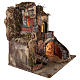 Borgo presepe con fontanella 60X55X45 per cm 10/12 s5