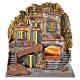 Neapolitan Nativity 60x55x45cm Village and fountain for 10cm s1