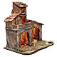 Wooden cabin, Neapolitan Nativity 40x44x30cm s3