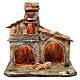 Capanna legno presepe napoletano 40X44X30 cm s1