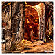 Chata drewniana z lustrem szopka z Neapolu 30x40x30 s2