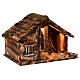 Wooden cabin with mirror, Neapolitan Nativity 30x40x30cm s5