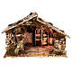 Wooden cabin, Neapolitan Nativity 30x49x29cm s1