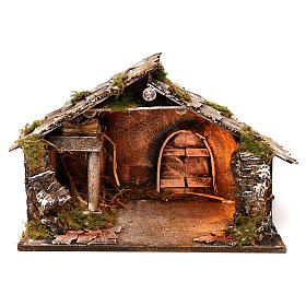 Presépio Napolitano: Cabana em madeira presépio napolitano 30x49x29 cm