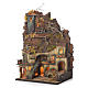Neapolitan Nativity Village, 1700 style with castle and mill 65x40x30cm s3