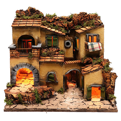 Neapolitan Nativity Village, 1700 45x35x33cm 1