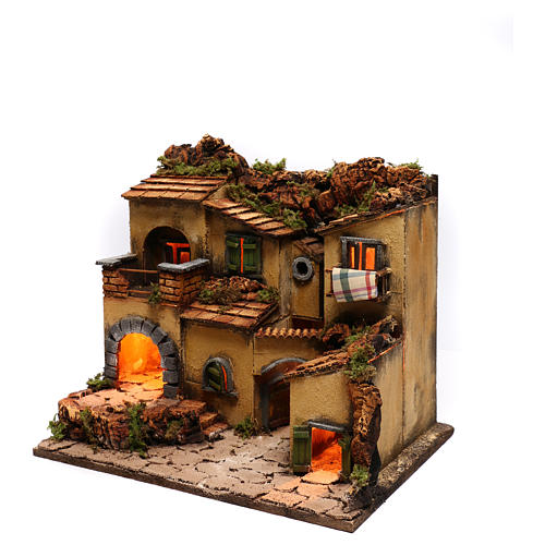 Neapolitan Nativity Village, 1700 45x35x33cm 2