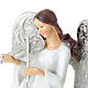 Statuine Tre Angeli con strumenti bianco e argentato s4