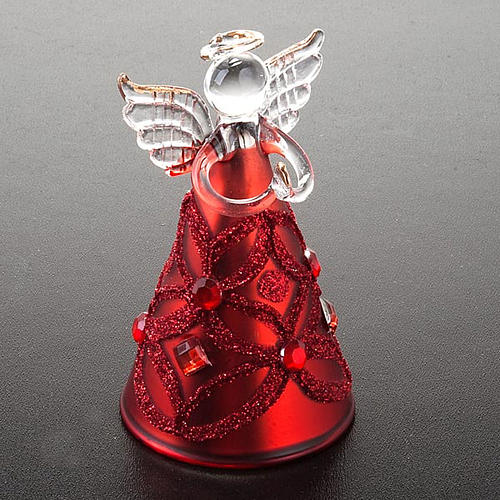 Christmas decoration glass angel glitter and strass 7