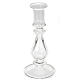 Transparent glass candle holder s1