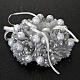 Christmas decoration candle holder ring silver s2