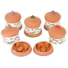 Presepe Terracotta Deruta: Campanella in terracotta Natività