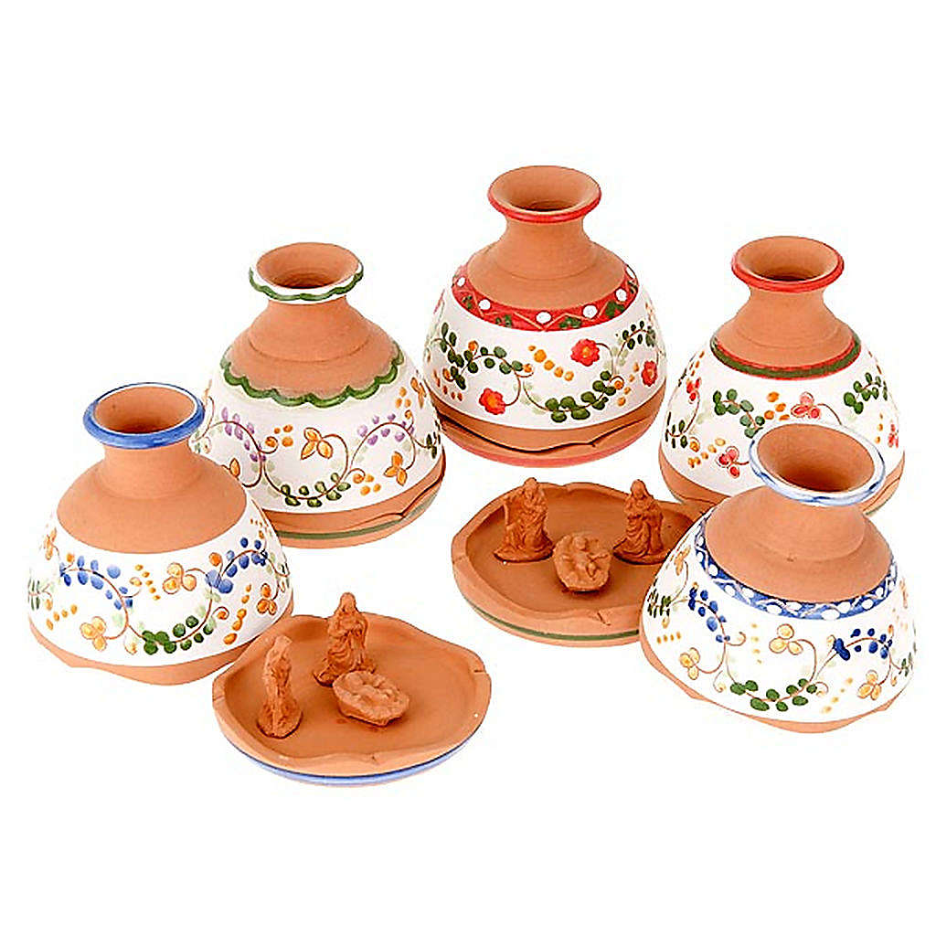 Kleine Glocke aus Terrakotta mit Geburtsszene | Online Verfauf auf HOLYART