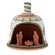Glocke-Hütte aus Terrakotta mit Geburtsszene s5