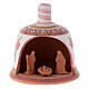 Glocke-Hütte aus Terrakotta mit Geburtsszene s6