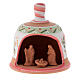 Glocke-Hütte aus Terrakotta mit Geburtsszene s7