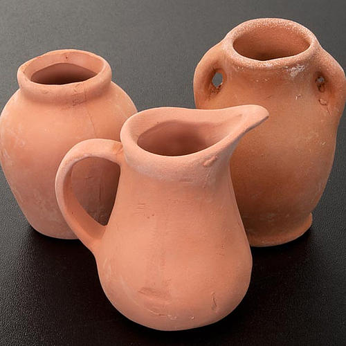 Nativity scene accessory, terracotta jars 3