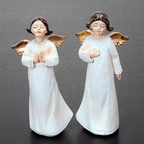 Figurki aniołów 4 sztuki 13 cm ozdoby bożonarodzeniowe 4
