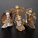 nativity scene, 4-piece glittered angels figurines s4