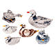 Nativity set accessories, 6-piece geese figurines s1
