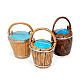 Nativity scene accessories, 3-piece buckets with handle set s1