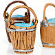 Nativity scene accessories, 3-piece buckets with handle set s2