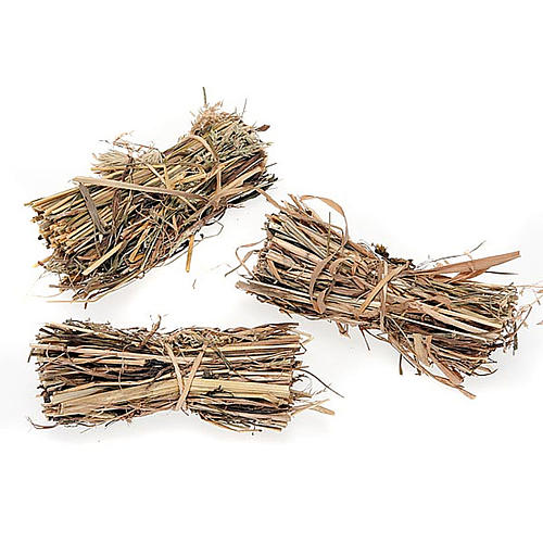 Nativity scene accessories, 3-piece hay bundle set 1