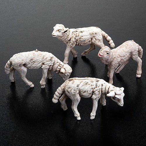 Nativity scene accessories, 12cm sheep, set of 4pcs 2
