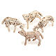 Pecorelle presepe set 4 pezzi 12 cm s1