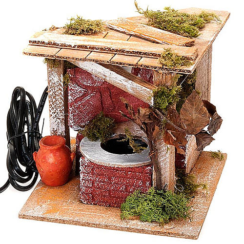 Nativity set accessories, fountain with electrical pump 1